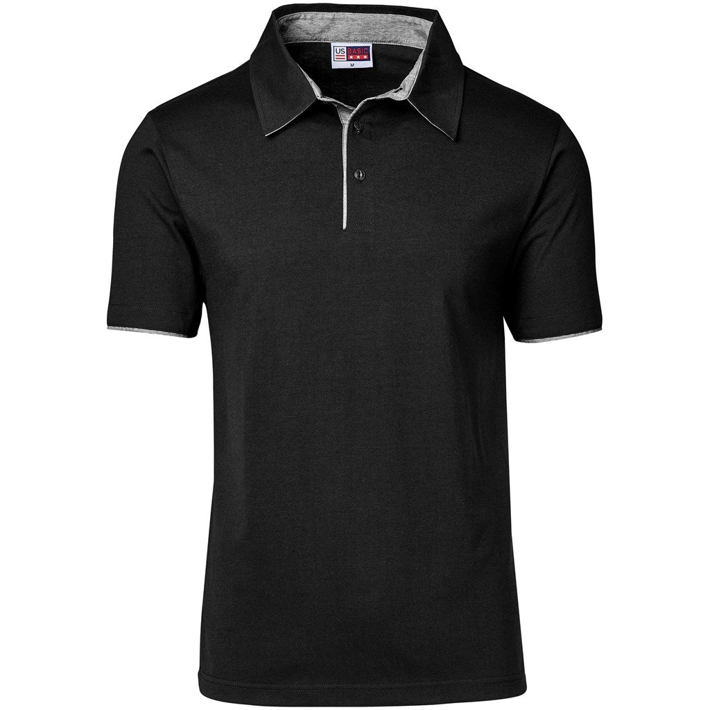 Mens Delta Golf Shirt BLACK