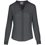 Ladies Long Sleeve Ava Blouse CHARCOAL