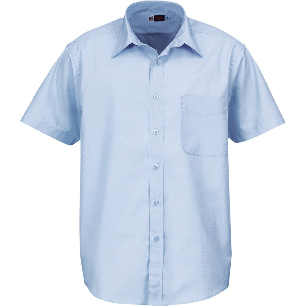 Mens Short Sleeve Washington Shirt - Blue BLUE