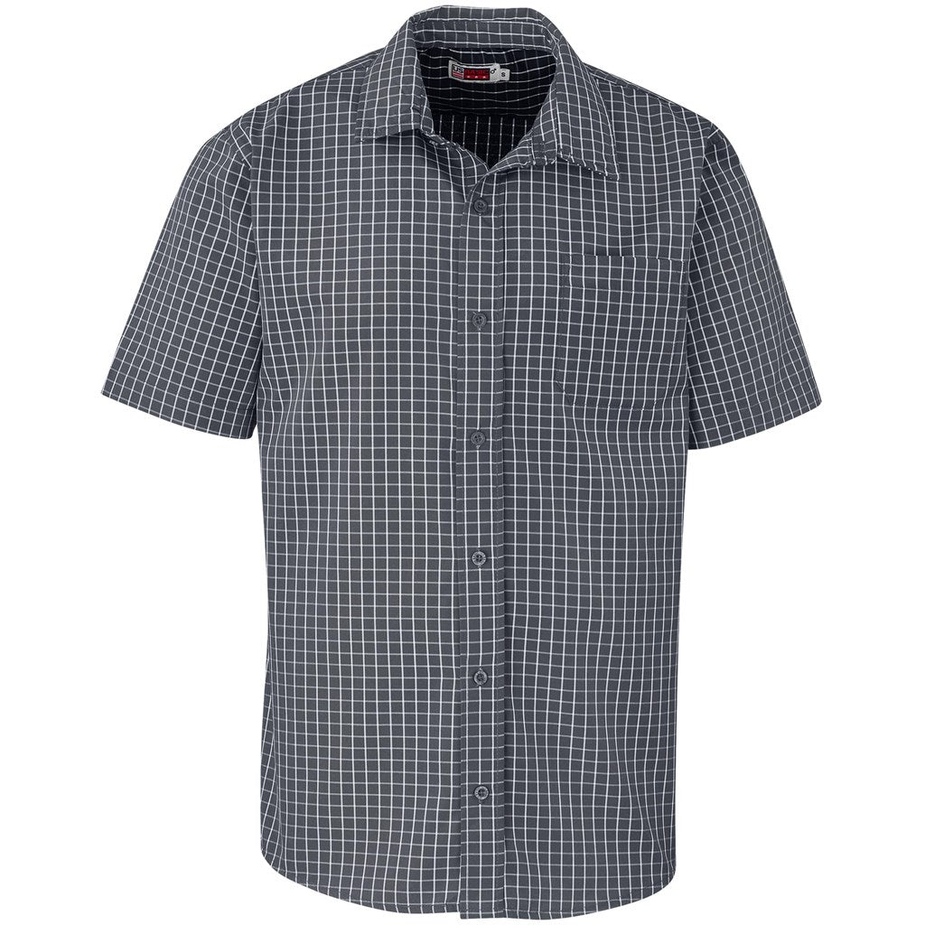 Mens Short Sleeve Aston Shirt GREY