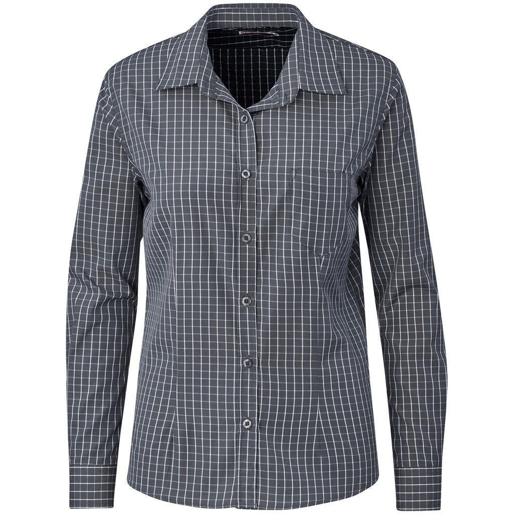 Ladies Long Sleeve Aston Shirt GREY