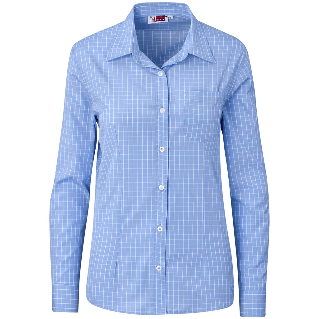 Ladies Long Sleeve Aston Shirt LIGHT BLUE