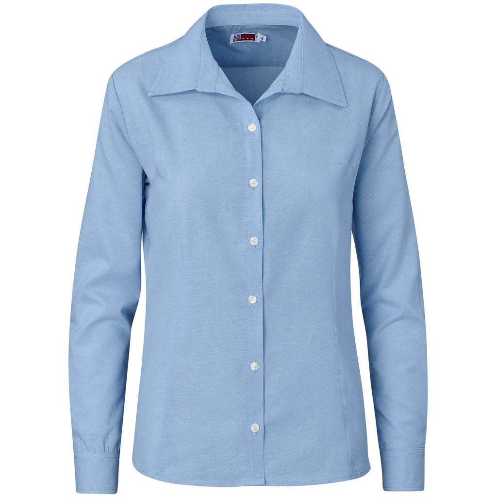 Ladies Long Sleeve Aspen Shirt BLUE