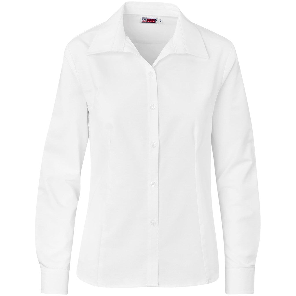 Ladies Long Sleeve Aspen Shirt WHITE