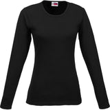 Ladies Long Sleeve Portland T-Shirt BLACK