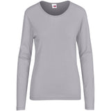 Ladies Long Sleeve Portland T-Shirt GREY