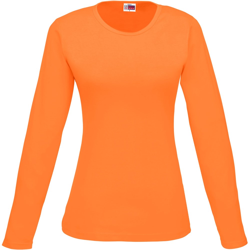 Ladies Long Sleeve Portland T-Shirt ORANGE