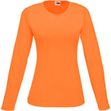 Ladies Long Sleeve Portland T-Shirt ORANGE