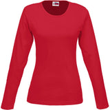 Ladies Long Sleeve Portland T-Shirt RED
