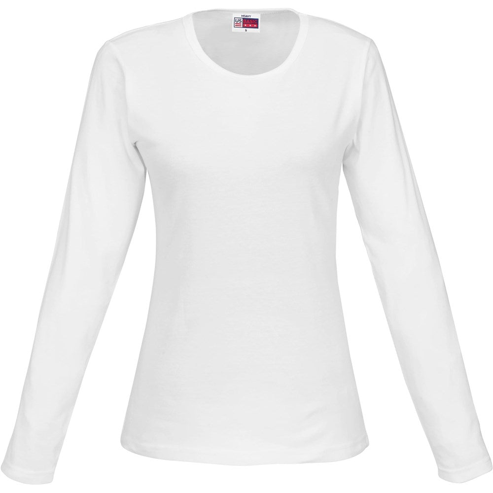 Ladies Long Sleeve Portland T-Shirt WHITE