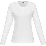 Ladies Long Sleeve Portland T-Shirt WHITE