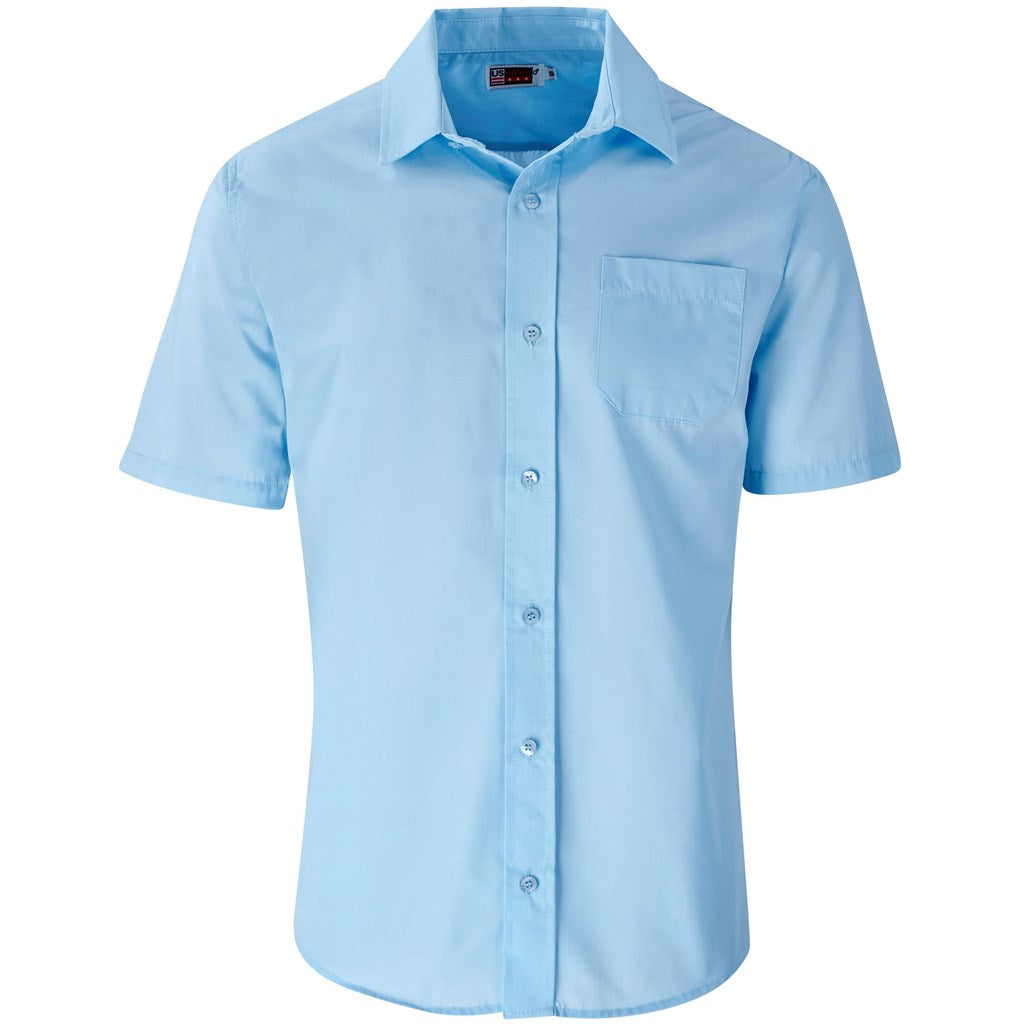 Mens Short Sleeve Kensington Shirt LIGHT BLUE