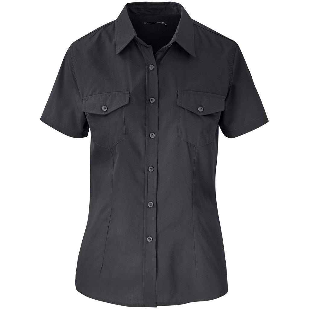 Ladies Short Sleeve Kensington Shirt GREY