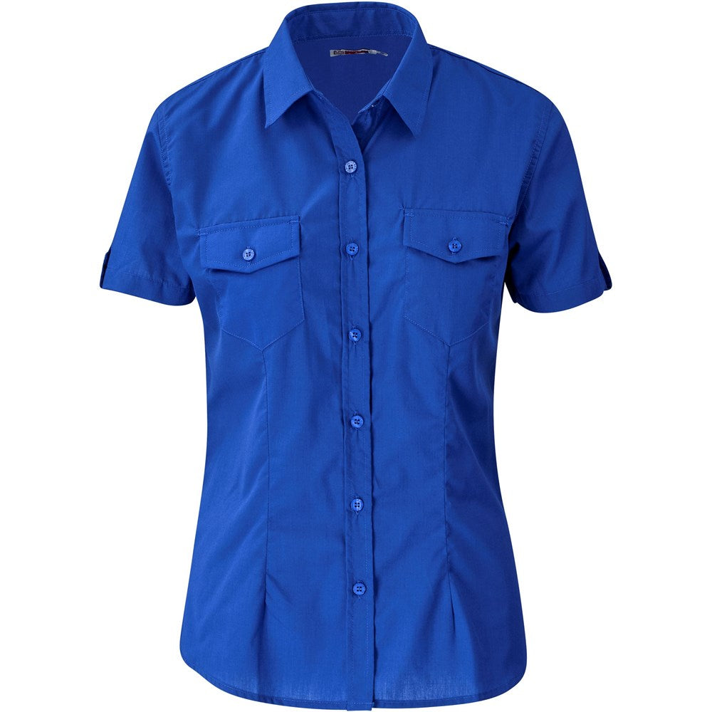 Ladies Short Sleeve Kensington Shirt - Royal Blue ROYAL BLUE