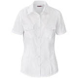 Ladies Short Sleeve Kensington Shirt WHITE