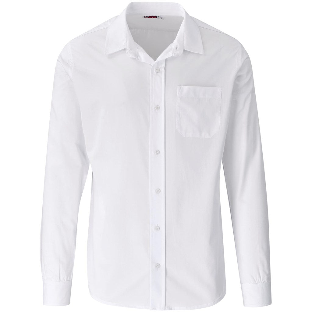 Mens Long Sleeve Kensington Shirt WHITE