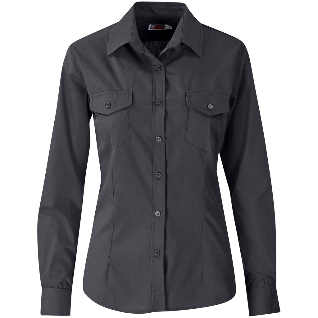 Ladies Long Sleeve Kensington Shirt GREY