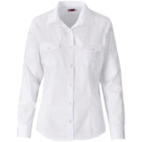 Ladies Long Sleeve Kensington Shirt WHITE