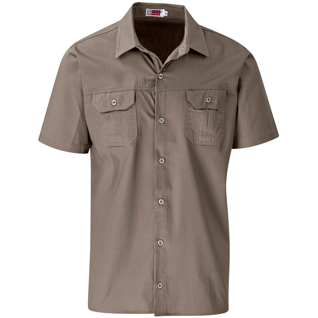 Mens Short Sleeve Wildstone Shirt KHAKI