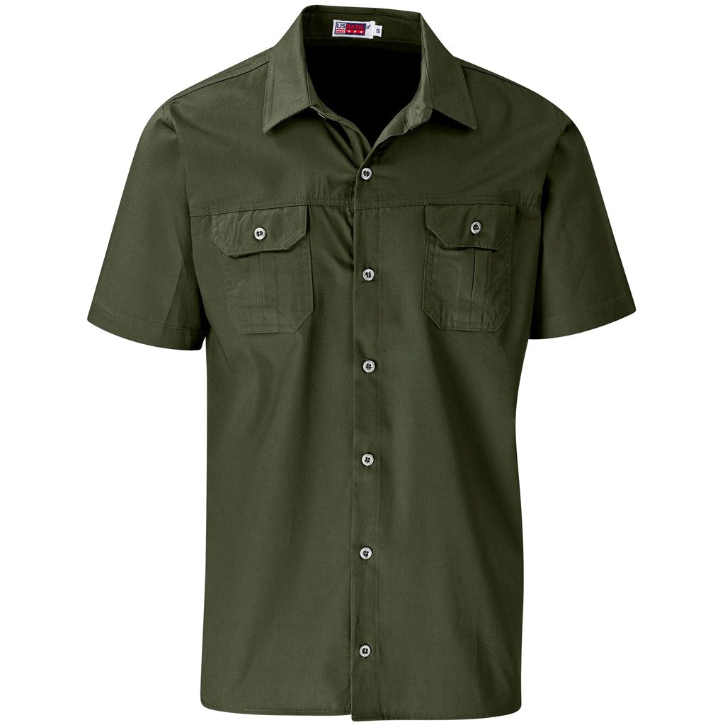 Mens Short Sleeve Wildstone Shirt MILITARY GREEN