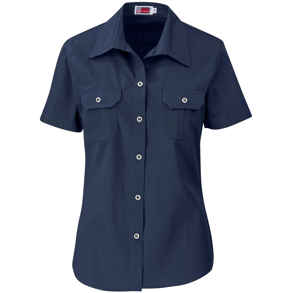 Ladies Short Sleeve Wildstone Shirt NAVY