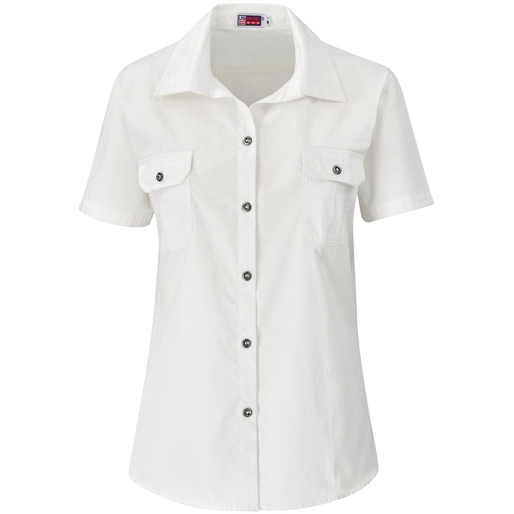 Ladies Short Sleeve Wildstone Shirt WHITE