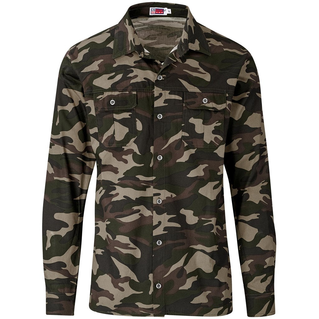 Mens Long Sleeve Wildstone Shirt - Camouflage CAMOUFLAGE