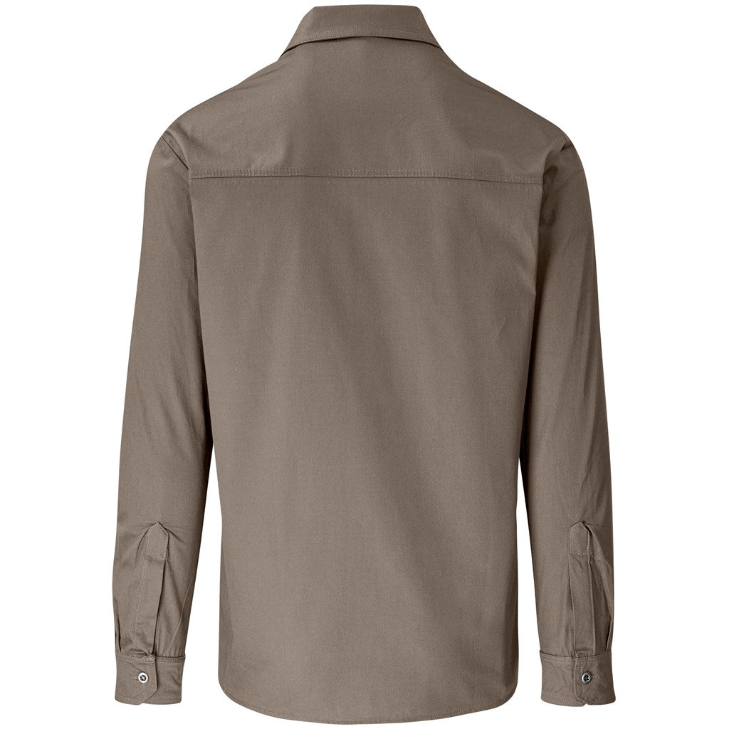 Mens Long Sleeve Wildstone Shirt KHAKI