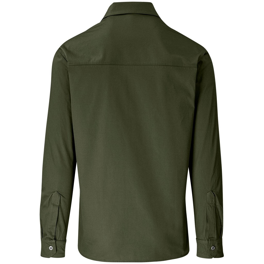 Mens Long Sleeve Wildstone Shirt MILITARY GREEN