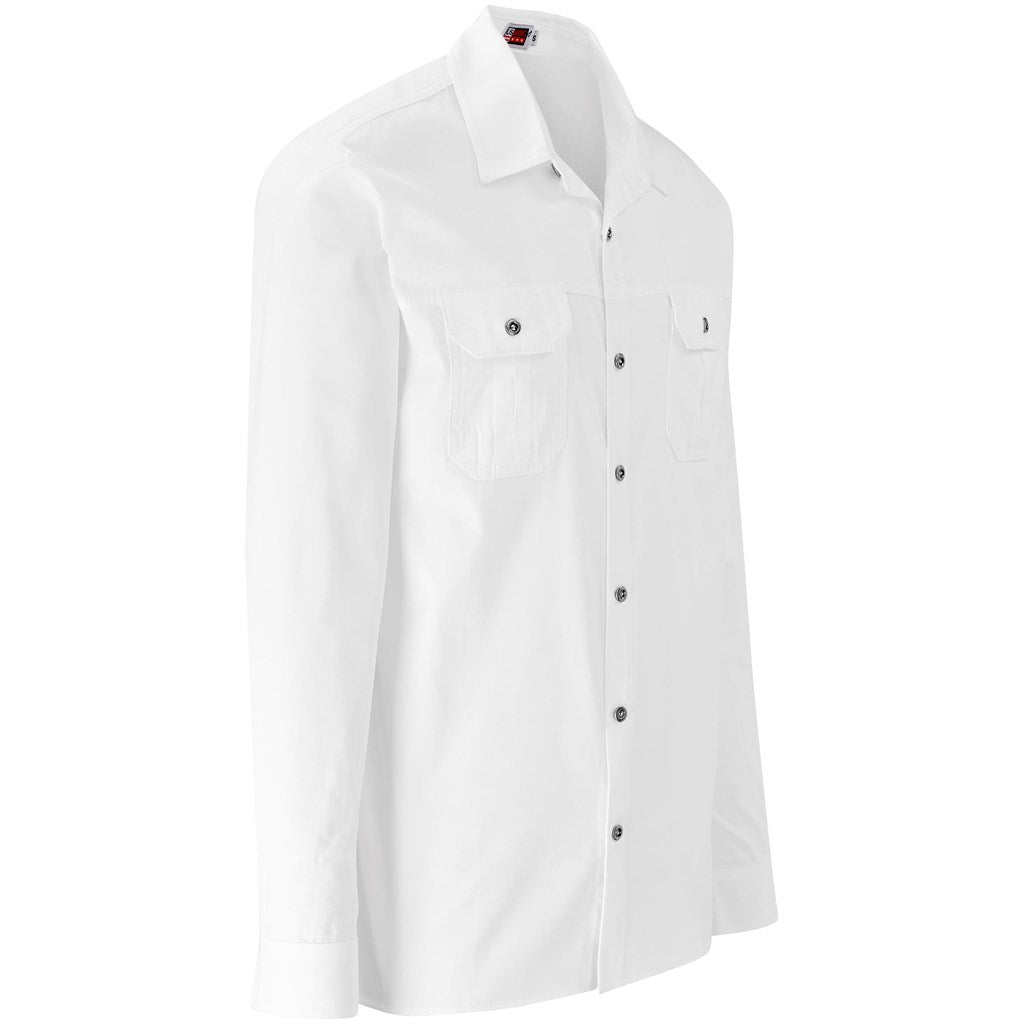 Mens Long Sleeve Wildstone Shirt WHITE