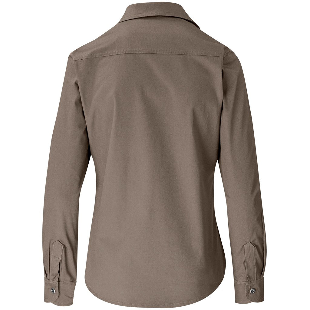 Ladies Long Sleeve Wildstone Shirt KHAKI