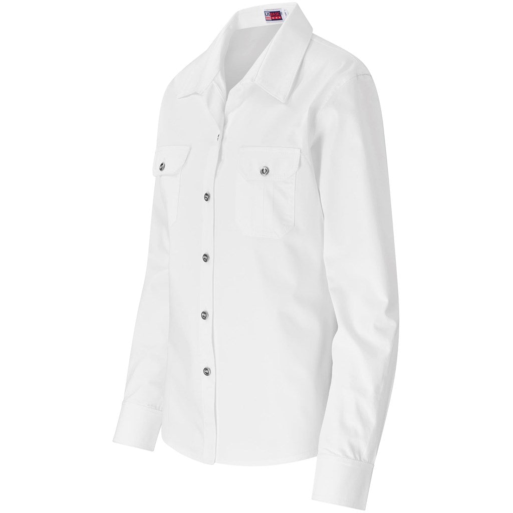 Ladies Long Sleeve Wildstone Shirt WHITE