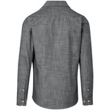 Mens Long Sleeve Windsor Shirt - Grey