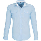 Mens Long Sleeve Windsor Shirt - Light Blue LIGHT BLUE