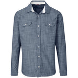 Mens Long Sleeve Windsor Shirt - Navy NAVY