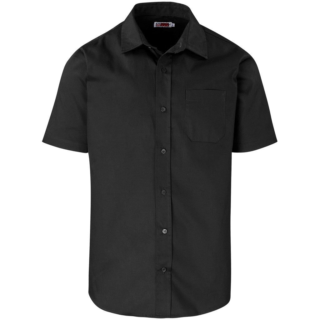 Mens Short Sleeve Milano Shirt BLACK