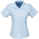 Ladies Short Sleeve Milano Shirt - Light Blue LIGHT BLUE
