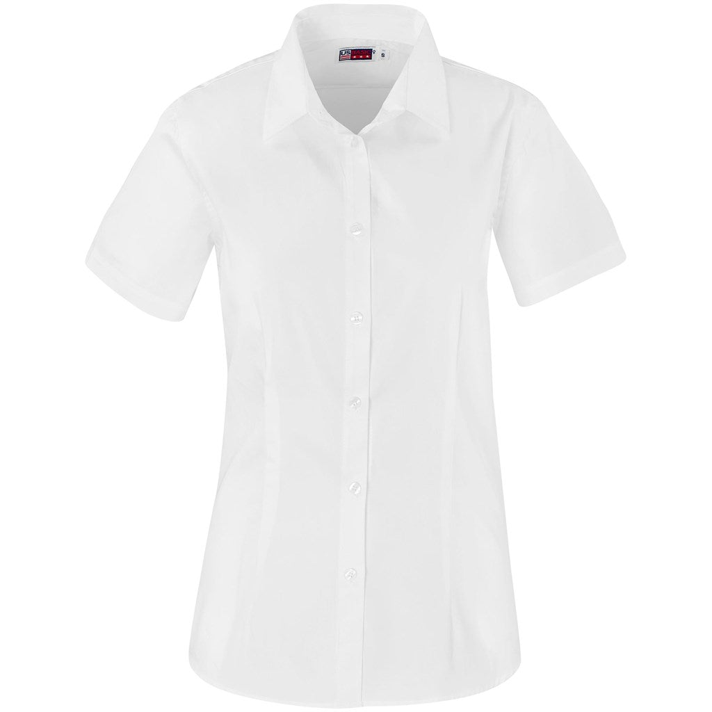 Ladies Short Sleeve Milano Shirt WHITE