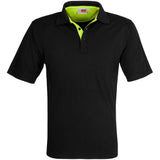 Mens Solo Golf Shirt - White LIME
