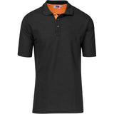 Mens Solo Golf Shirt - White ORANGE