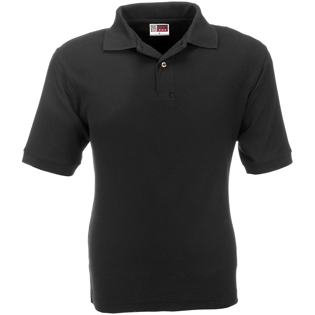 Mens Boston Golf Shirt BLACK