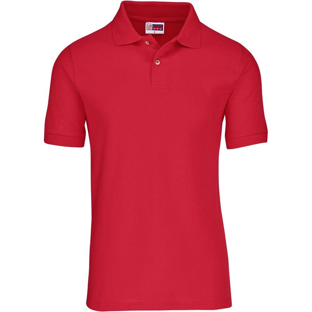 Mens Boston Golf Shirt RED