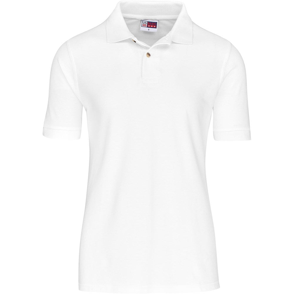 Mens Boston Golf Shirt WHITE