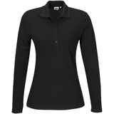 Ladies Long Sleeve Elemental Golf Shirt BLACK