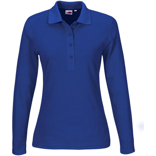 Ladies Long Sleeve Elemental Golf Shirt BLUE