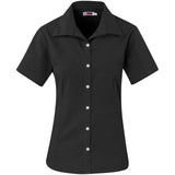 Ladies Short Sleeve Aspen Shirt BLACK