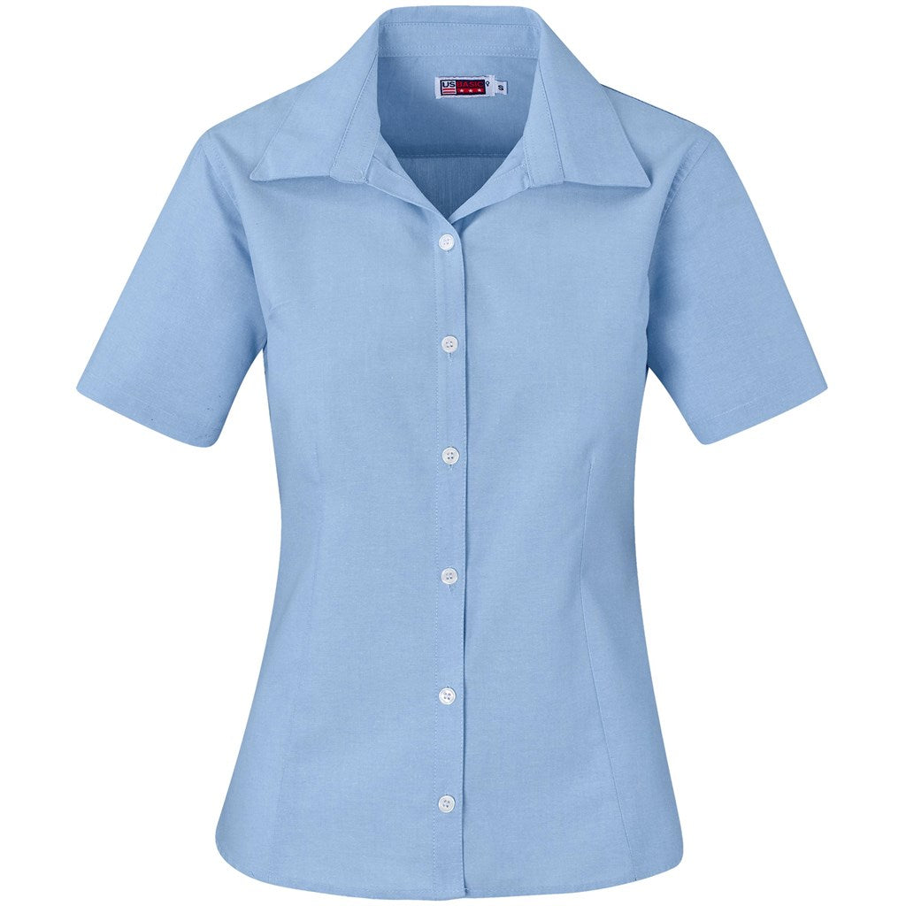 Ladies Short Sleeve Aspen Shirt BLUE