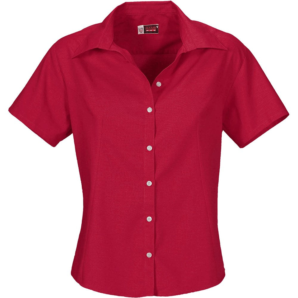Ladies Short Sleeve Aspen Shirt - Red RED