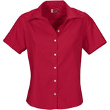 Ladies Short Sleeve Aspen Shirt - Red RED