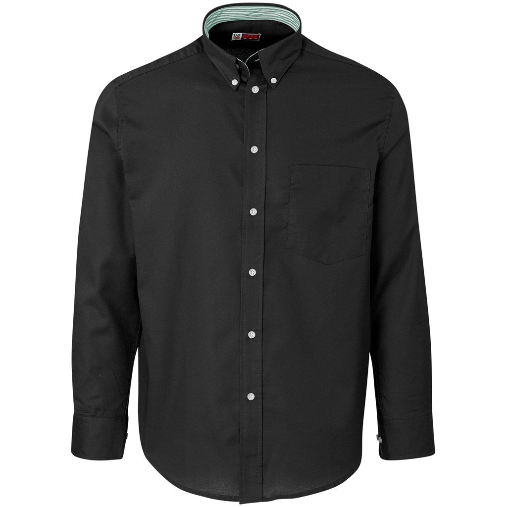 Mens Long Sleeve Aspen Shirt BLACK